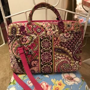 Vera Bradley Very Berry Paisley Large Laptop Case